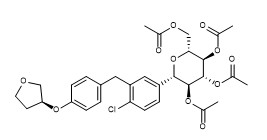 Polvo blanco C31H35ClO11 de la pureza el 98% de Acetoxy Empagliflozin CAS No 915095-99-7