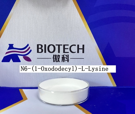 Añadidos cosméticos N6- (1-Oxododecyl) - análisis blanco el 95% del polvo del Cas 52315-75-0 de la L-lisina
