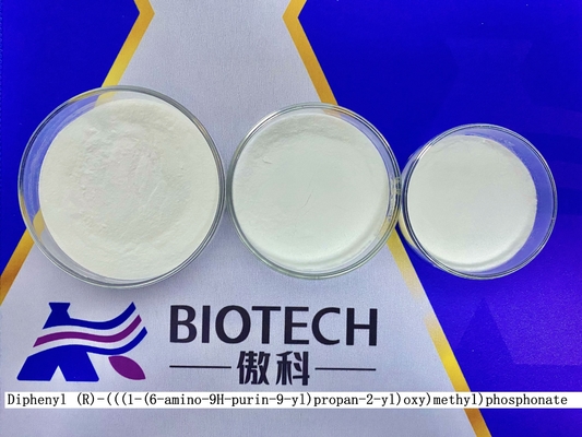 Difenilo (R) - (((((1-(6-amino-9H-purina-9-Yl) propano-2-Yl) -O-metilo) fosfonato CAS 342631-41-8 Para la pureza de TFA del 97%