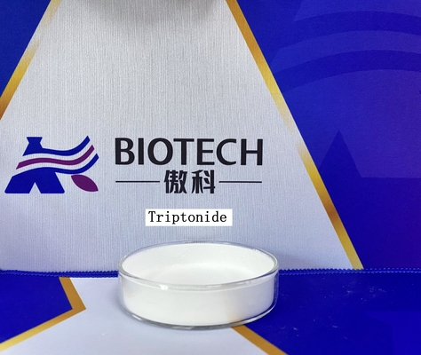 Triptónido en polvo de color blanco a blanco opaco, número CAS 38647-11-9