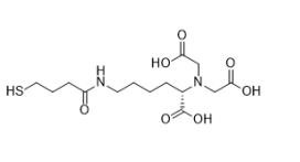 (S)-2,2'-((1-carboxí-5-(4-mercaptobutanamido)amilo) azanediyl) ácido diacético CAS no 538328-49-3 C14H24N2O7S