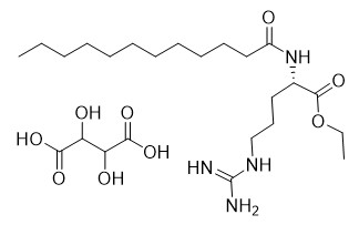 Aditivos alimentarios del agente bacteriostático del tartrato del éster etílico de la arginina de N alfa lauroil
