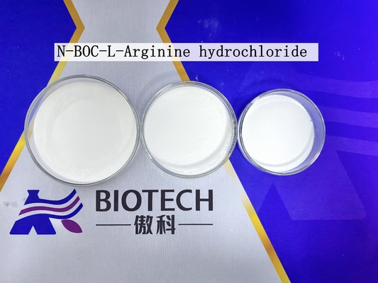 N-BOC-L-arginina clorhidrato CAS 35897-34-8 Polvo blanco Pureza 98% Punto de fusión 109°C Condiciones de almacenamiento Sellado en seco