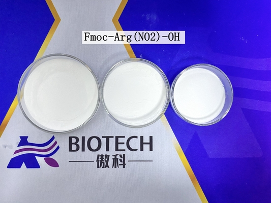 Derivados de aminoácidos Fmoc-Arg ((NO2) -OH CAS. 58111-94-7 Polvo blanco Pureza 98% C21H23N5O6
