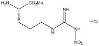98% de pureza Polvo blanco H-Arg NO2 -OMe·HCl CAS.51298-62-5 Derivados de aminoácidos C7H16ClN5O4 Punto de fusión 157-161 °C