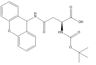 CAS 65420-40-8 Boc-Asn Xan -OH Derivados de aminoácidos con un 98% de pureza C22H24N2O6 Polvo blanco a poco blanco