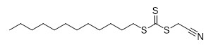 Reactivo Dodecyl CAS de la BALSA de Cyanomethyl Trithiocarbonate 796045-97-1 C15H27NS3 el 97%