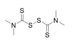 Reactivo CAS No de la BALSA del disulfuro de Tetramethylthiuram. 137-26-8 C6H12N2S4 el 97%