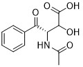 Ácido treo-2-hidroxi-3-acetilamino-4-oxo-4-fenilbutanoico, 87081-54-7