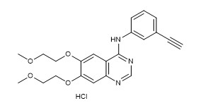 Pureza el 99% Clorhidrato de erlotinib 183319-69-9 Polvo cristalino blanco o blanquecino C22H24ClN3O4