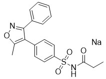 Blanco del sodio de CAS No 198470-85-8 Parecoxib o Blanco-como la pureza 98,5% del polvo