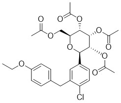 (2R, 3R, 4R, 5S, 6S) - 2 (Acetoxymethyl) - 6 (4-Chloro-3- (4-Ethoxybenz CAS No 461432-25-7 intermedios de los APIs