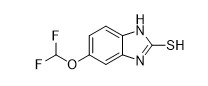 5-Difluoromethoxy-2-Mercapto-1H-Benzimidazol CAS No. 97963-62-7 intermedios cristalinos blancos o apagado blancos de los APIs del polvo