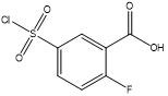 5 (Chlorosulphonyl) - 2-Fluorobenzoic compuesto heterocíclico ácido CAS No .37098-75-2