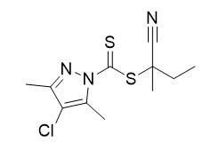 2'-cianobutan-2'-il-4-cloro-3,5-dimetilpirazol-1-carboditioato C11H14ClN3S2 Pureza 95 %