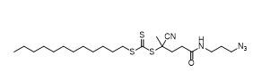 5 ((3-Azidopropyl)) - 2-cyano-5-oxopentan-2-yl amino carbonotrithioate dodecyl CAS No.	1644536-24-2 C22H39N5OS3