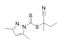Cromatografía de quelatos metálicos 2-cianobutan-2-ilo 3,5-dimetil-1H-pirazol-1-carboditioato C11H15N3S2