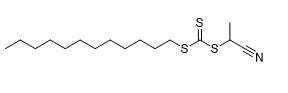 Cromatografía de quelatos metálicos Carbonotritioato de dodecil 1-cianoetilo Nº CAS 1186022-27-4 C16H29NS3 Pureza 95 %