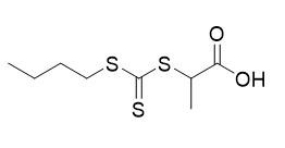 Ácido 2-(((butiltio)carbonotioil)tio)propanoico CAS No. 480436-46-2 C8H14O2S3 Polvo amarillo