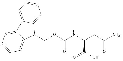 Fmoc-Asn-OH CAS 71989-16-7 98% de pureza en polvo blanco a casi blanco C19H18N2O5 Punto de fusión 190 °C Sellado en depósito seco
