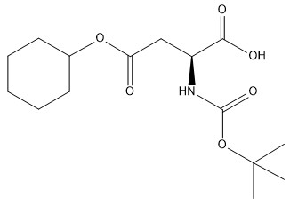 Boc-Asp(OcHx)-OH Derivados de aminoácidos Nº CAS 73821-95-1 Pureza 98 % CC15H25NO6
