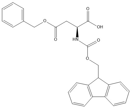 Derivados de aminoácidos de pureza del 98% CAS 86060-84-6 Fmoc-Asp (OBzl) -OH C26H23NO6