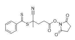 Reactivo CAS de la BALSA de N-Succinimidyl 4-Cyano-4- (Phenylcarbonothioylthio) Pentanoate 864066-74-0 C17H16N2O4S2 el 95%
