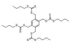 C, C, C”, ''' de C - [1, 2, 4, 5-Benzenetetrayltetrak es (el metileno)] Tetrakis (Carbonotrithioate C-butílico)