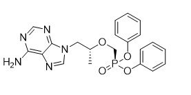 Difenilo (R) - (((((1-(6-amino-9H-purina-9-Yl) propano-2-Yl) -O-metilo) fosfonato CAS 342631-41-8 Para la pureza de TFA del 97%