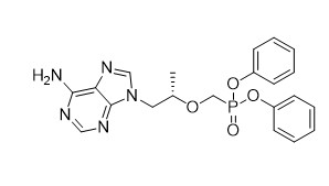 S -difenil 1-6-amino-9H-purina-9-il propan-2-il oximetil fosfonato para TFA Polvo amarillo pálido M.W 439.41 Pureza 95%