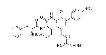 Polipéptidos Pale Yellow Powder de la cadena del cortocircuito de la N-Boc-d-Phe-AlA-l-pipa-Arg Pbf-4-Nitroaniline el 97%